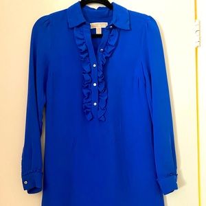 [Send Offers] Michael Kors • Blue Ruffle Dress